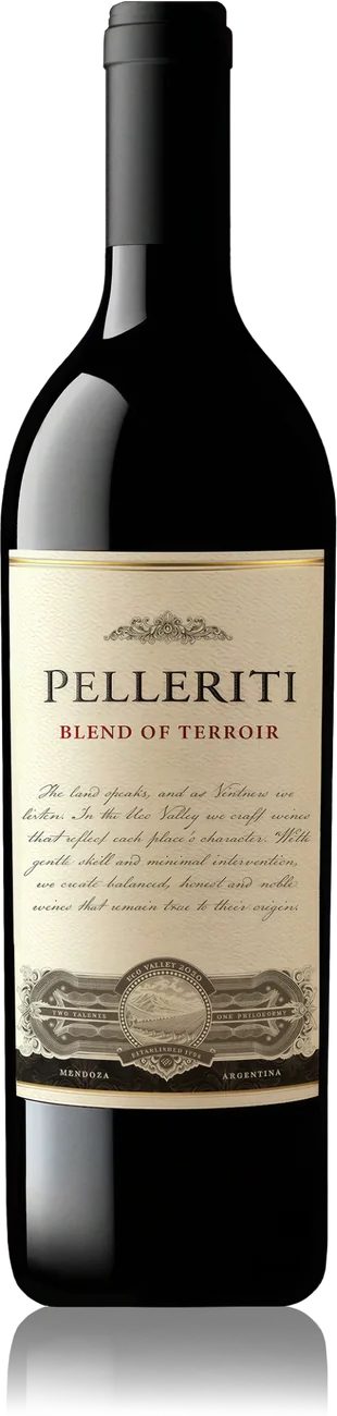 Botella de Pelleriti Priore Blend of Terroir, Valle de Uco