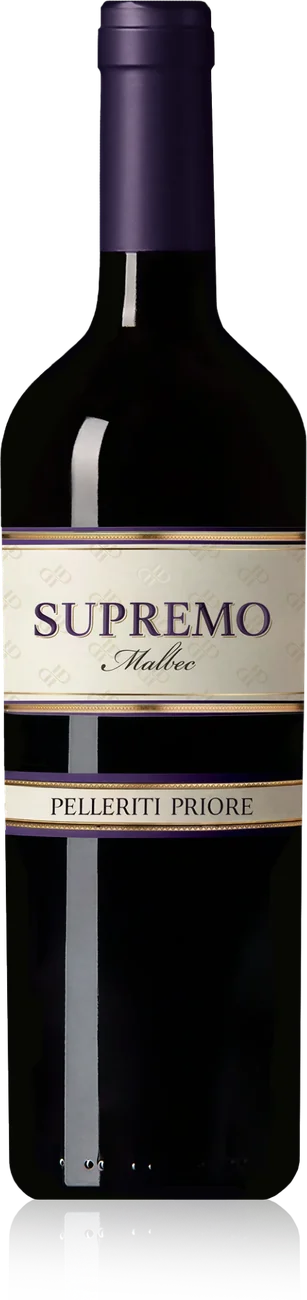 Botella de Pelleriti Priore Supremo Malbec, Valle de Uco