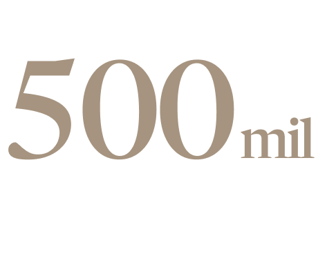 500 mil botellas al año
